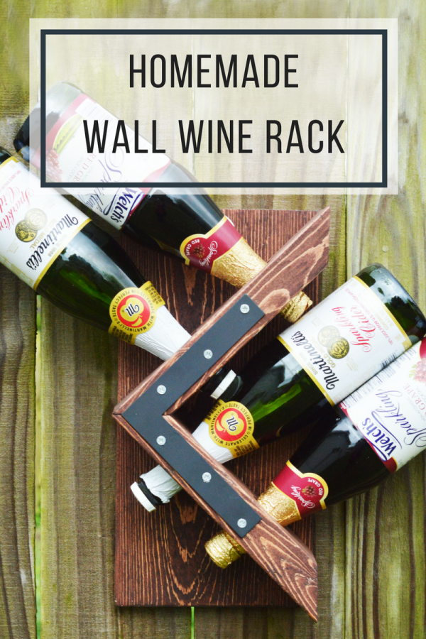 Homemade Wall Wine Rack